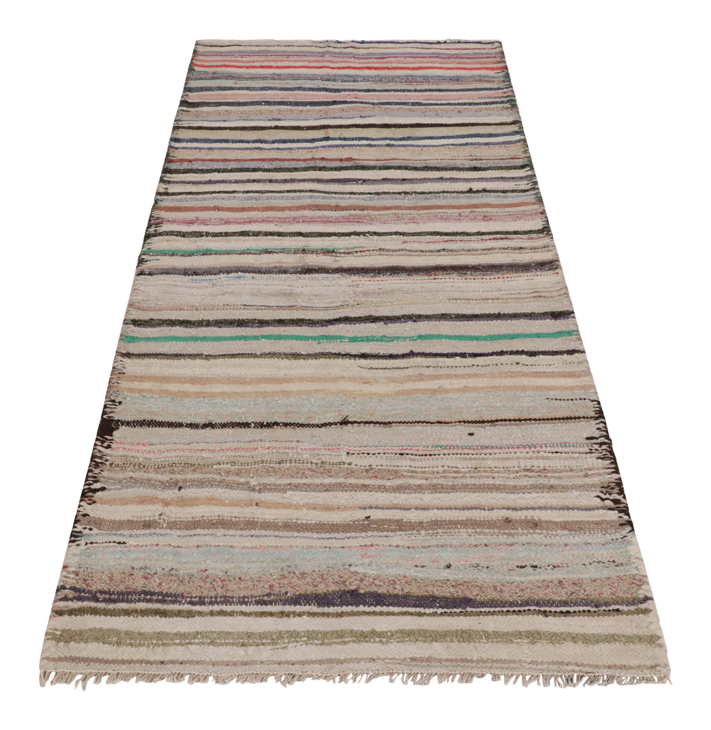 Vintage Shahsavan Striped Kilim