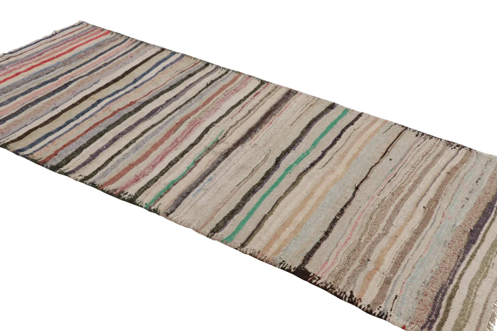 Vintage Shahsavan Striped Kilim