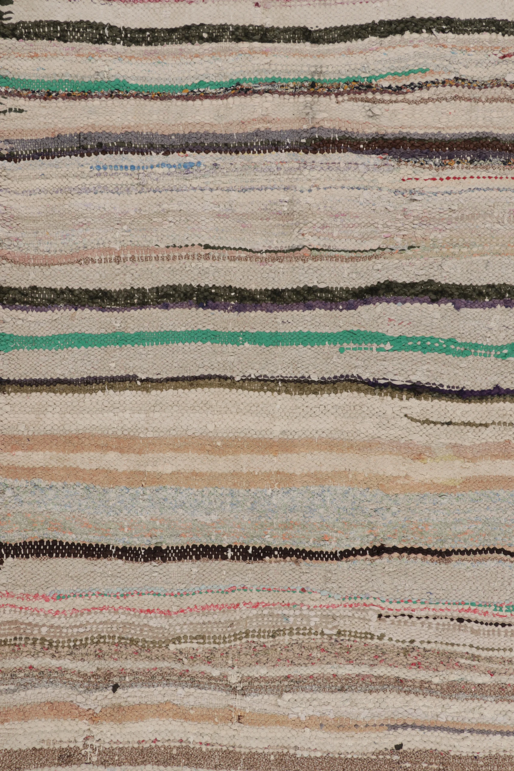 Vintage Shahsavan Striped Kilim