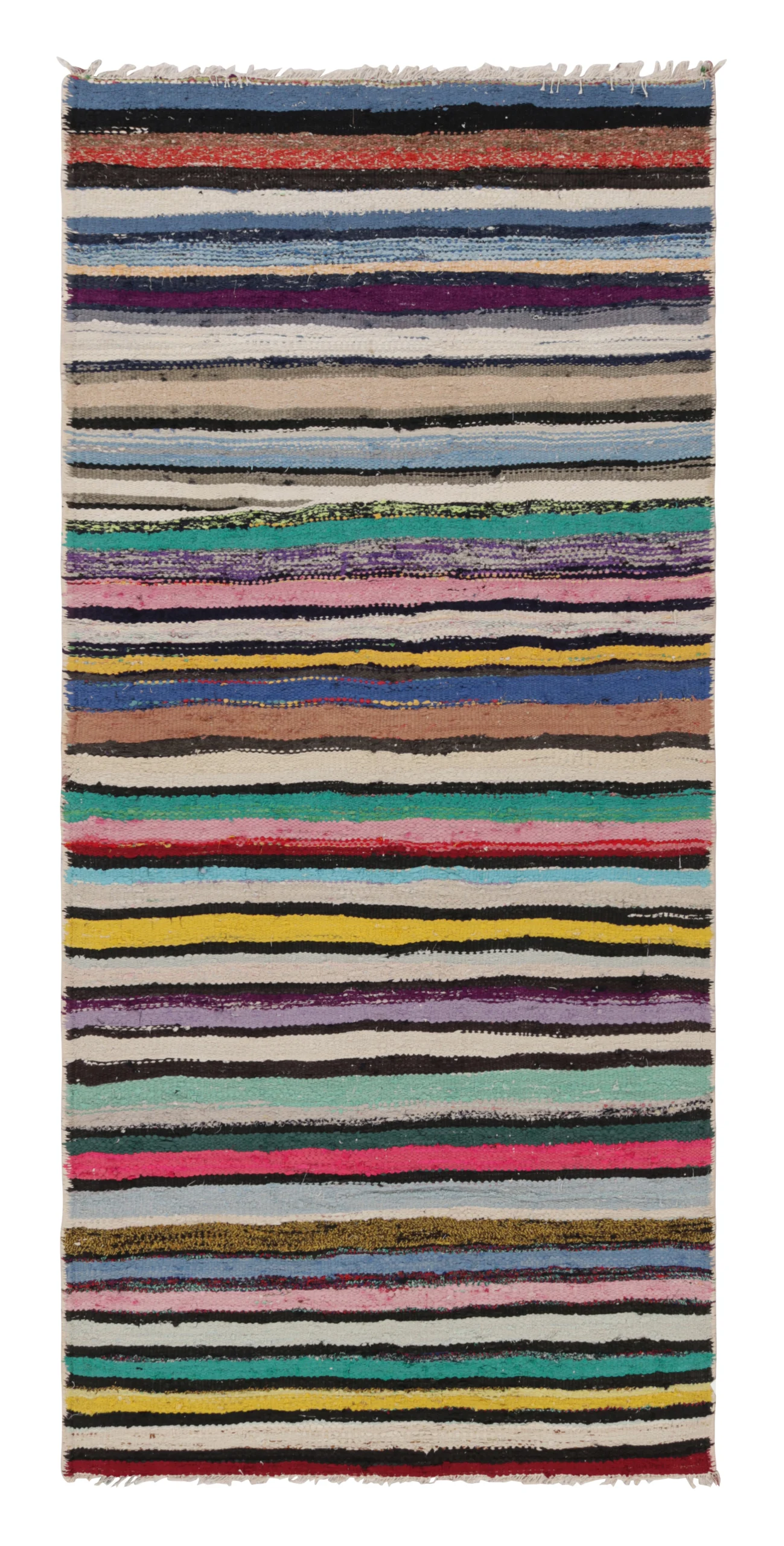Vintage Shahsavan Striped Kilim
