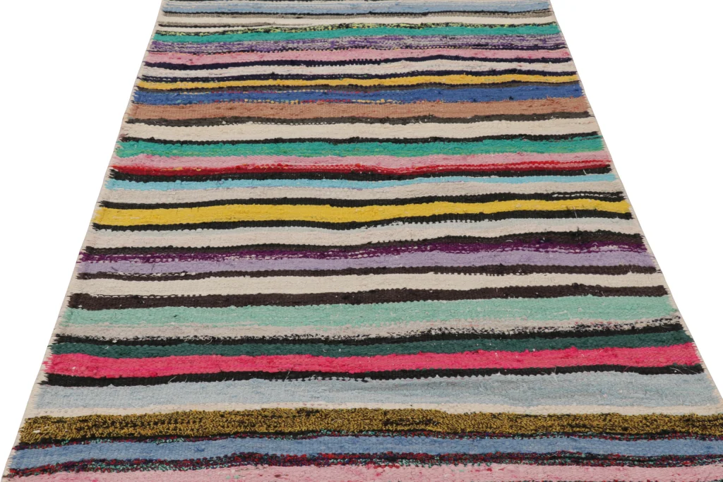 Vintage Shahsavan Striped Kilim