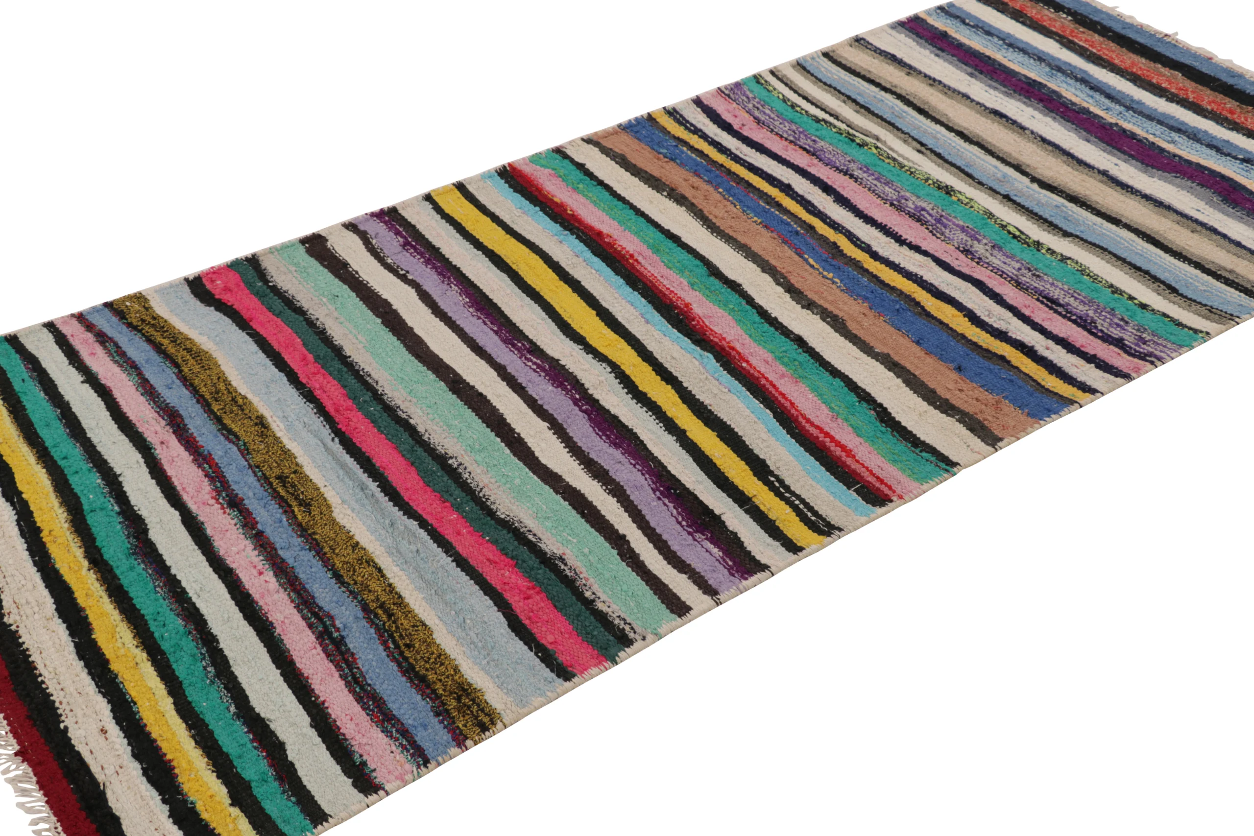 Vintage Shahsavan Striped Kilim