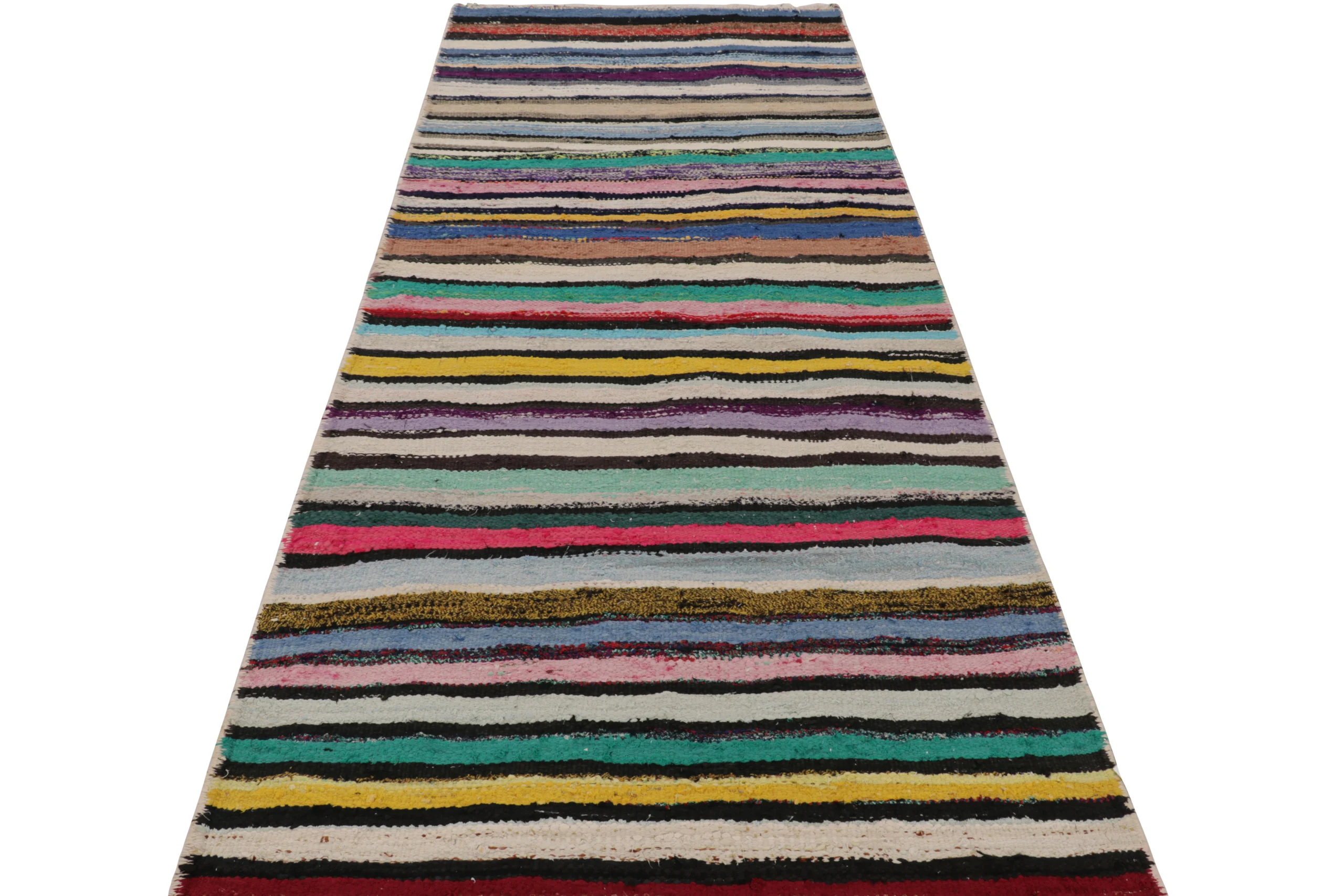 Vintage Shahsavan Striped Kilim
