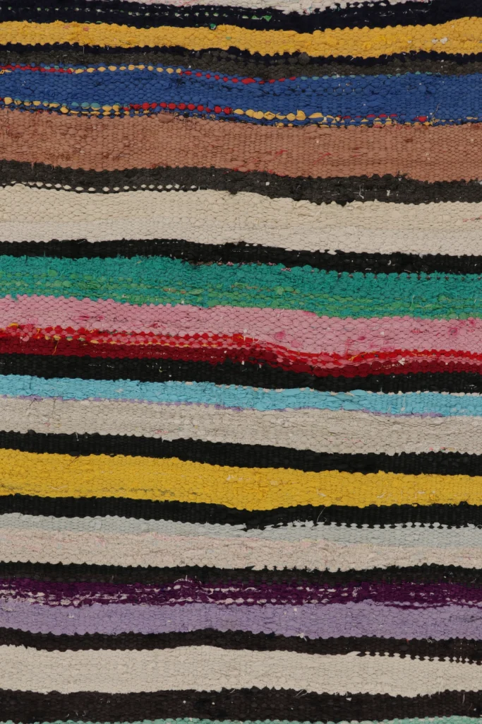 Vintage Shahsavan Striped Kilim