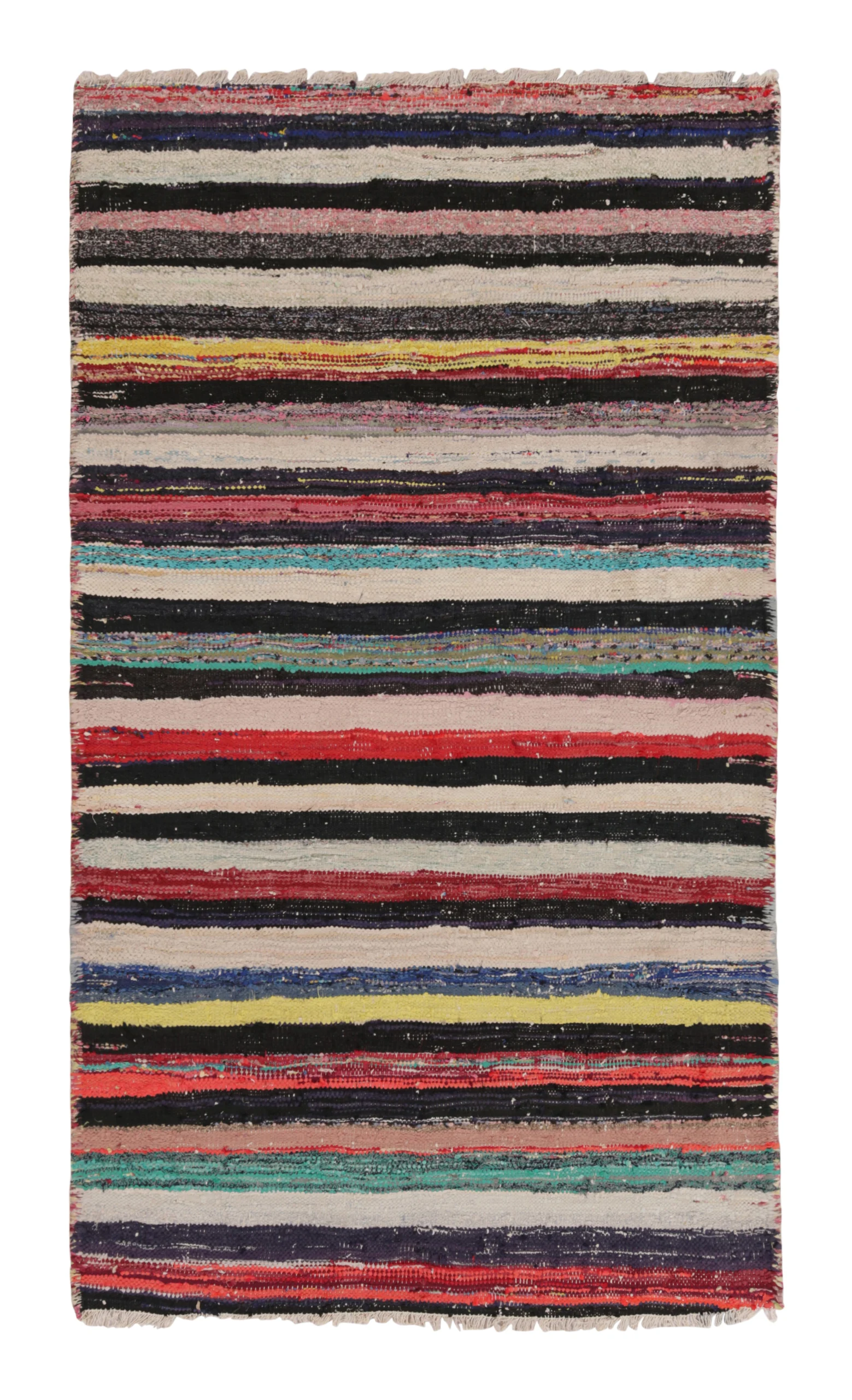 Vintage Shahsavan Striped Kilim