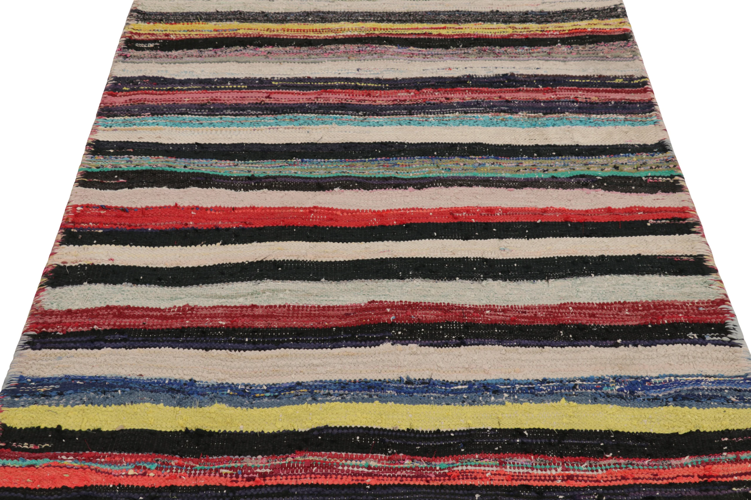Vintage Shahsavan Striped Kilim