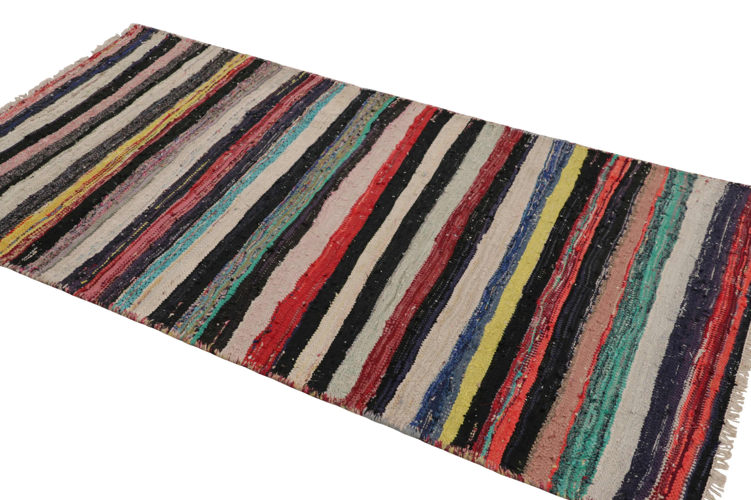 Vintage Shahsavan Striped Kilim