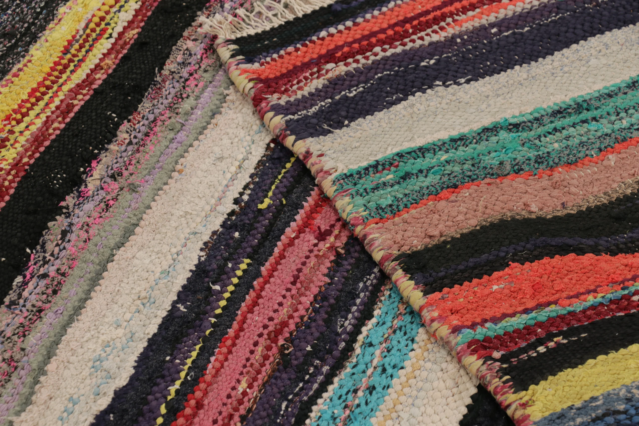 Vintage Shahsavan Striped Kilim