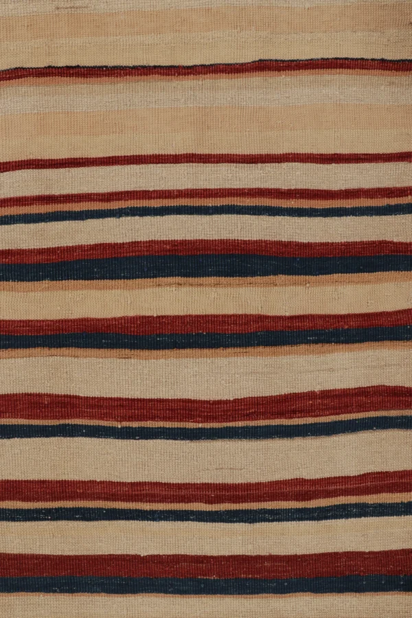Vintage Heriz Striped Kilim