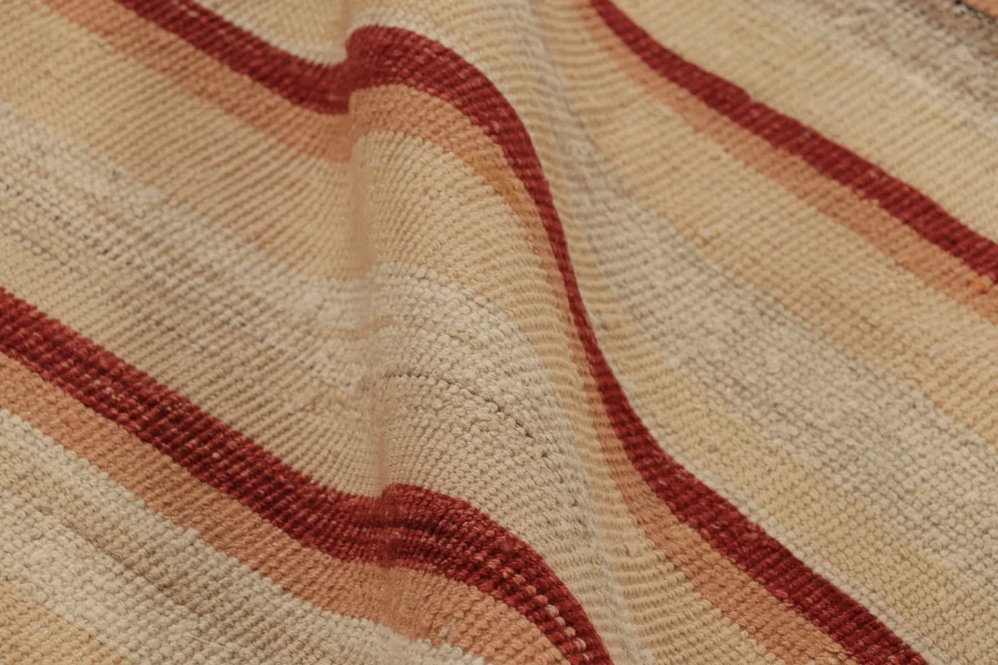 Vintage Heriz Striped Kilim