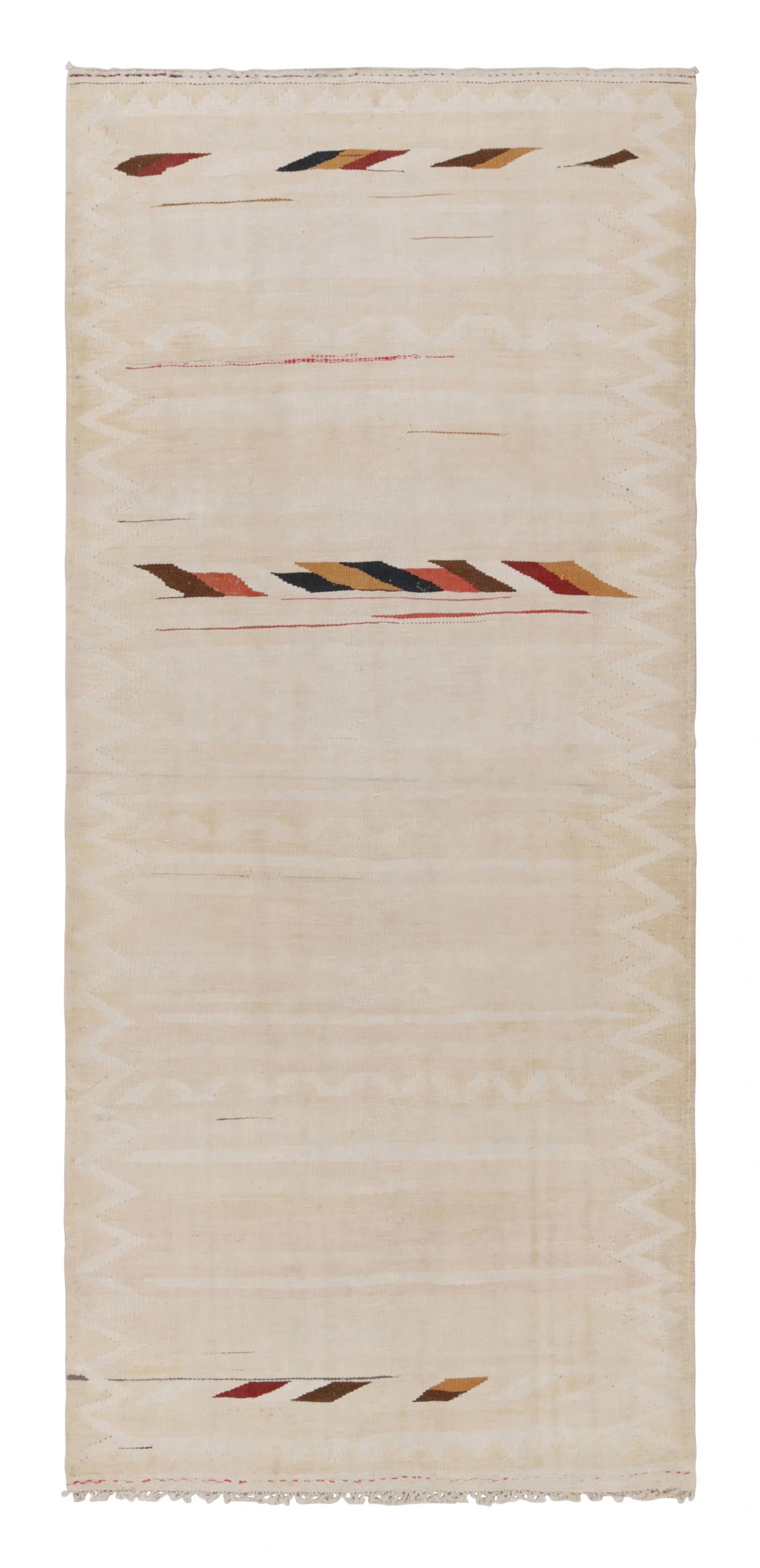 Vintage Shahsavan Striped Runner Kilim