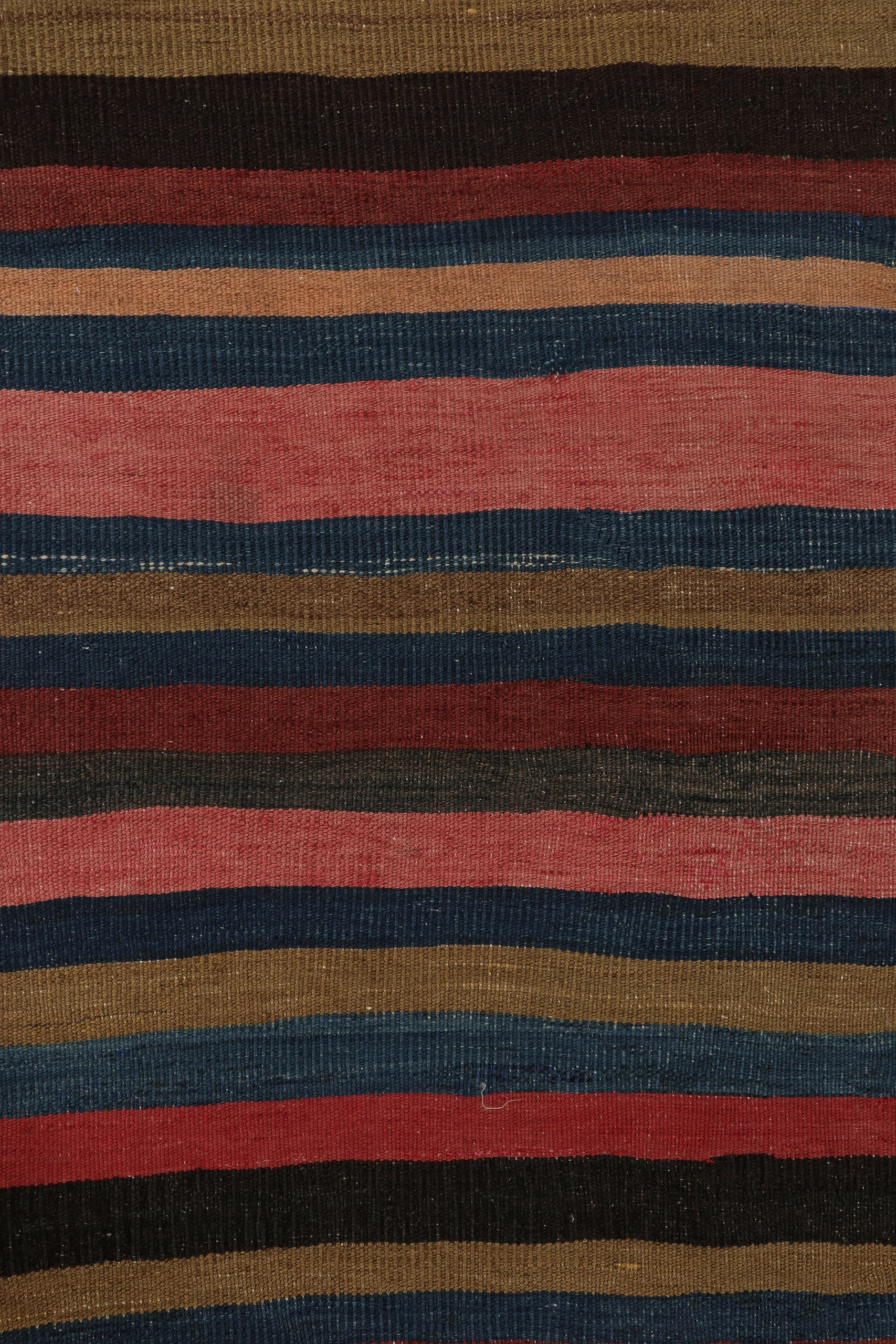 Vintage Heriz Striped Kilim