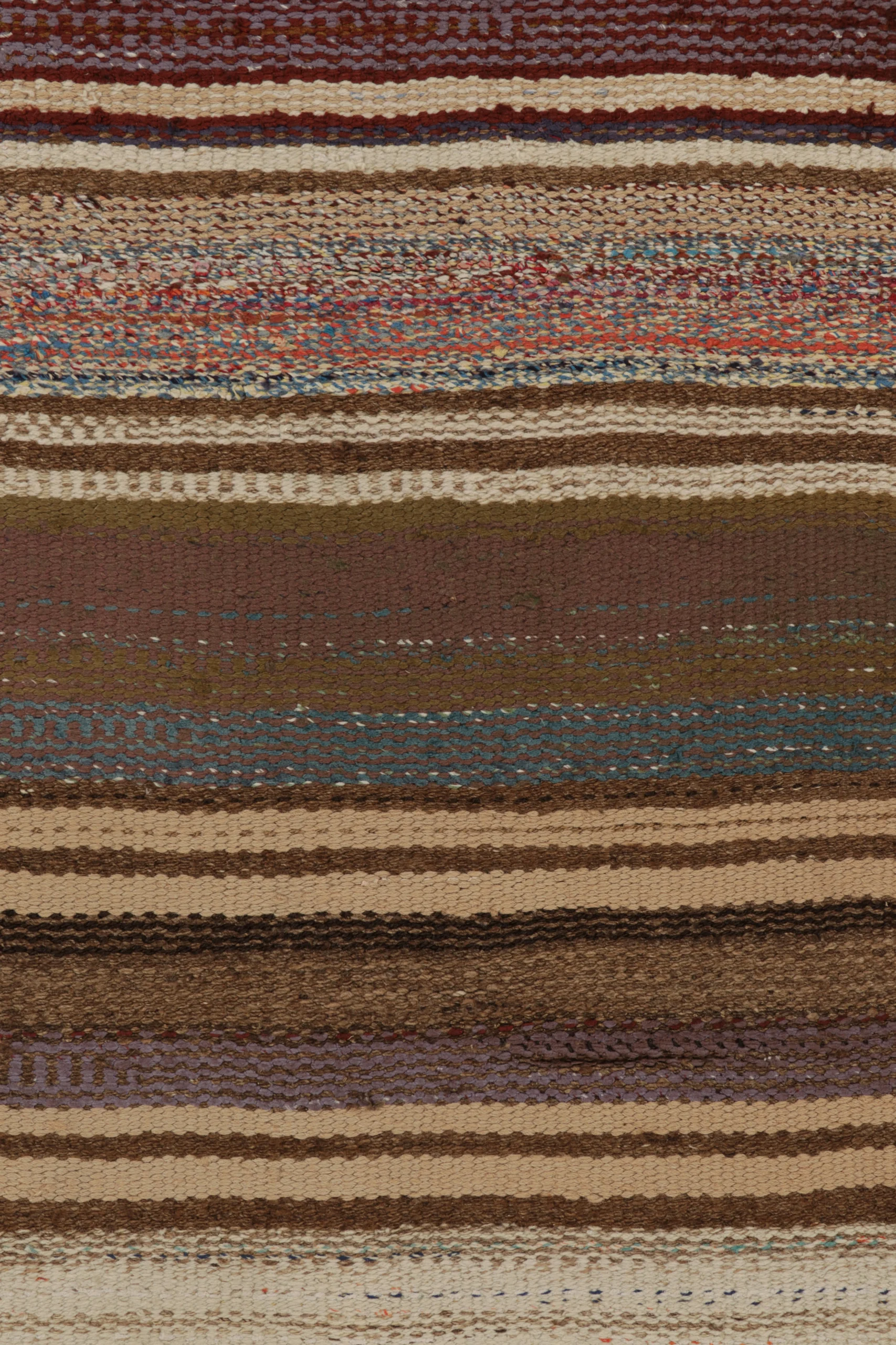 Vintage Shahsavan Striped Kilim