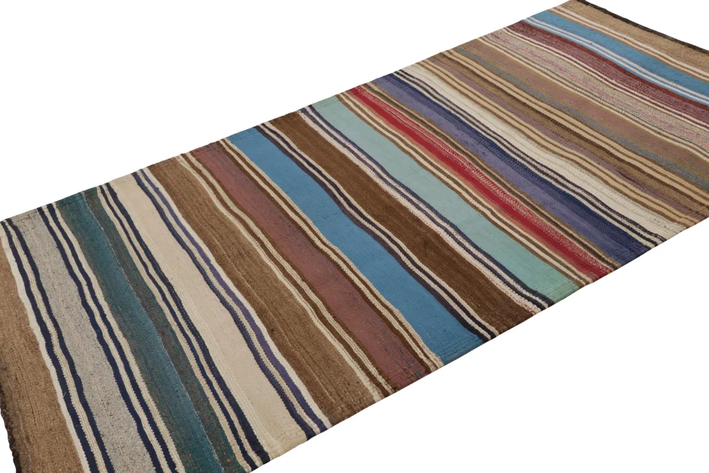 Vintage Shahsavan Striped Kilim