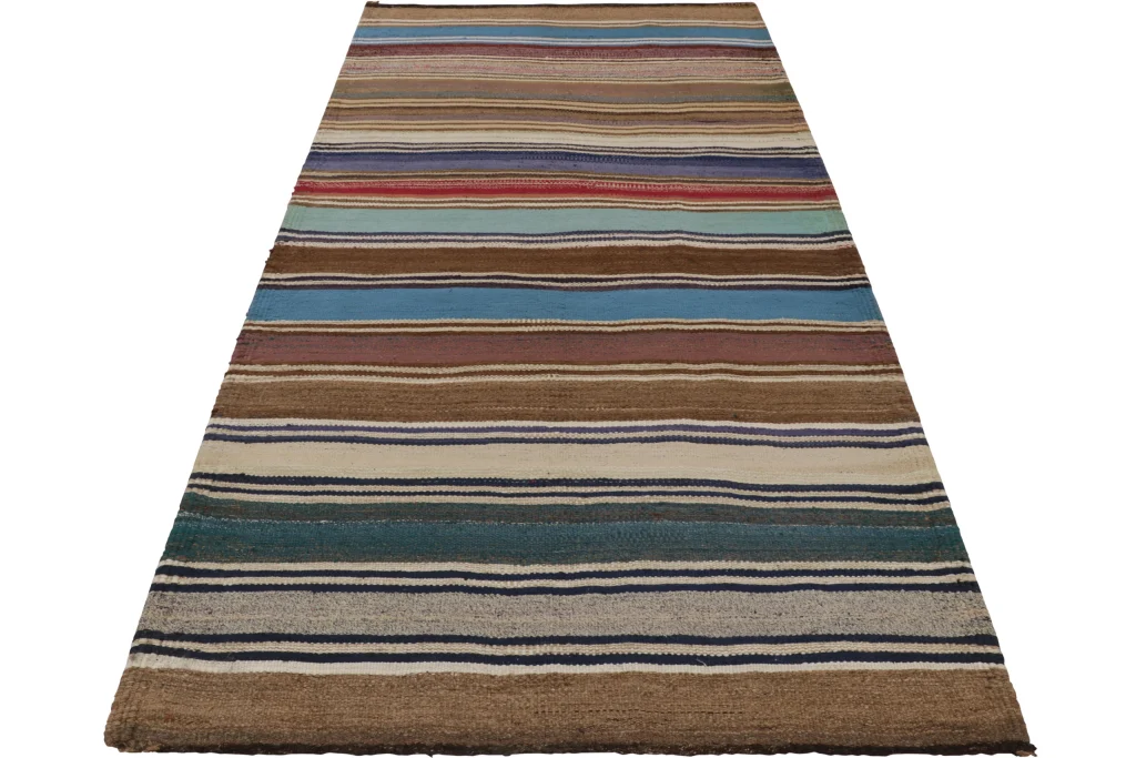 Vintage Shahsavan Striped Kilim