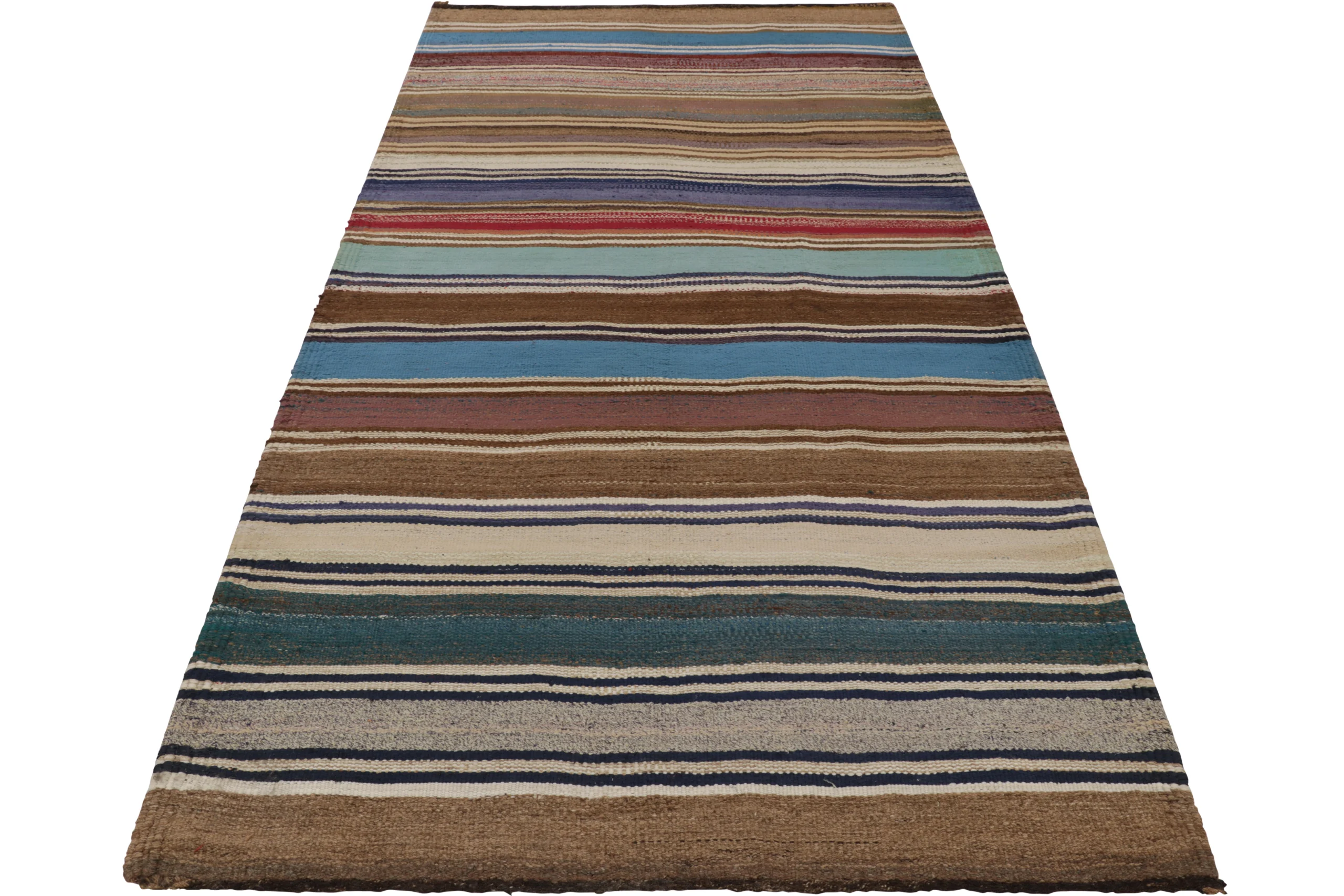 Vintage Shahsavan Striped Kilim
