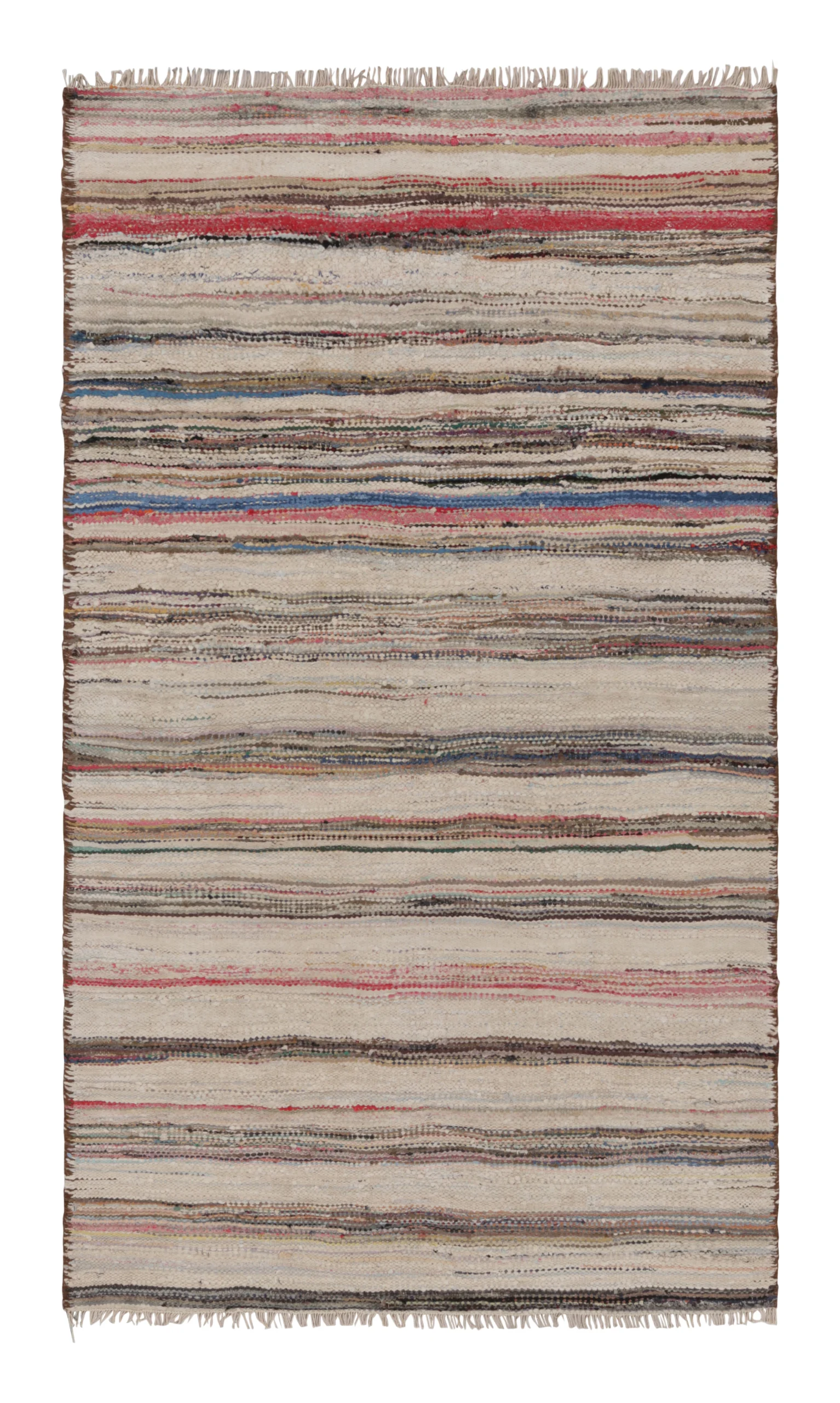 Vintage Shahsavan Striped Kilim