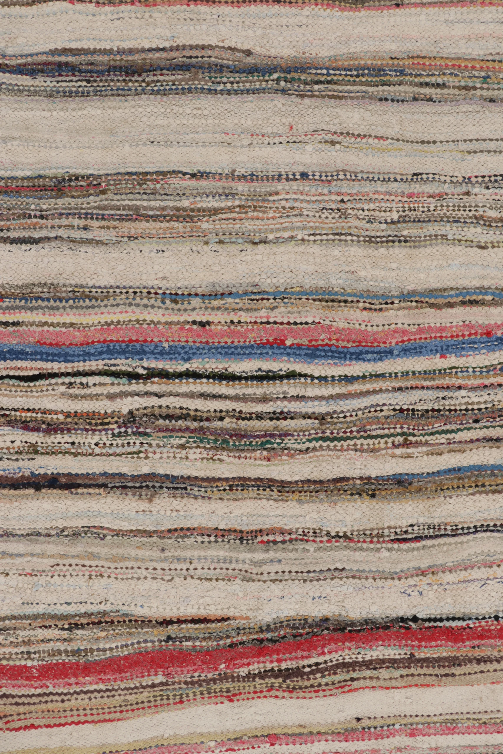 Vintage Shahsavan Striped Kilim