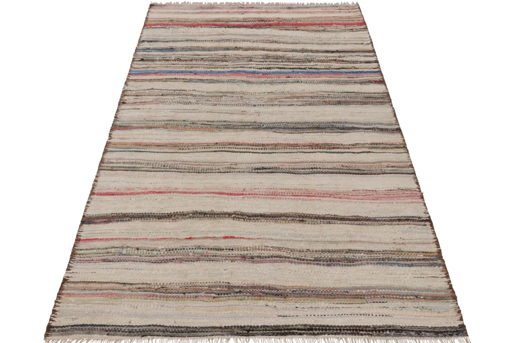 Vintage Shahsavan Striped Kilim