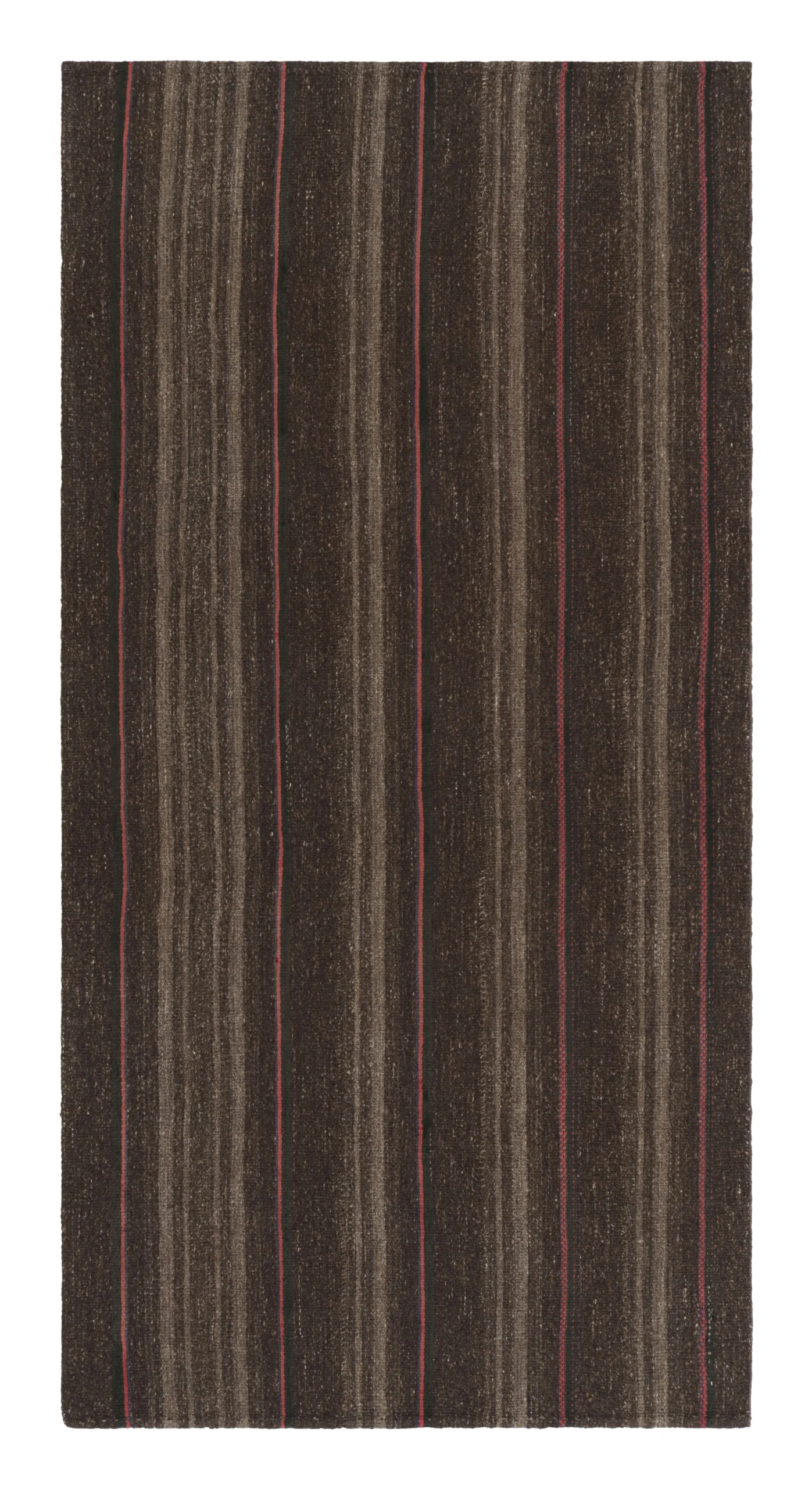 Vintage Azerbaijani Striped Geometric Kilim