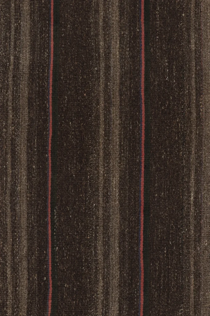 Vintage Azerbaijani Striped Geometric Kilim