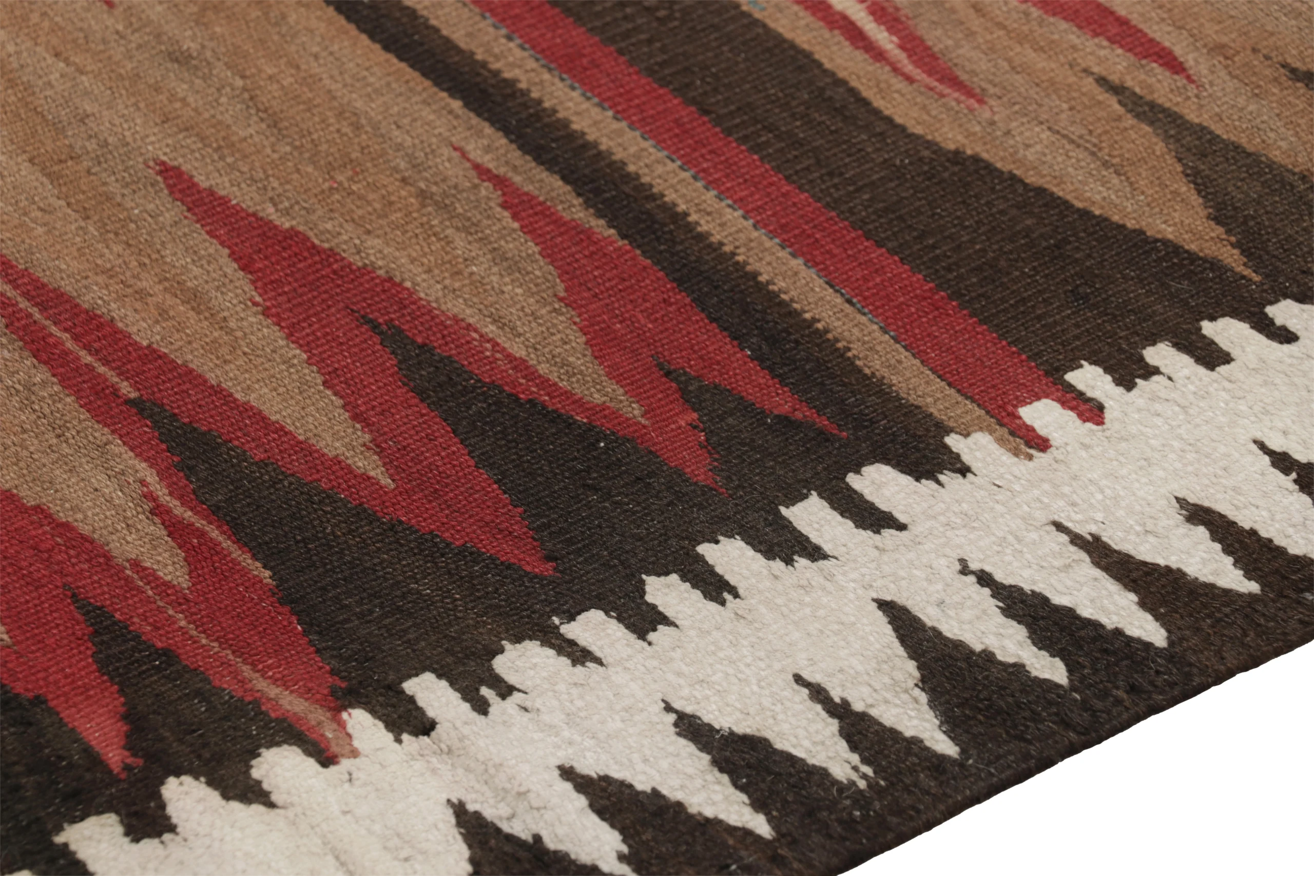 Vintage Shahsavan Striped Geometric Kilim Runner