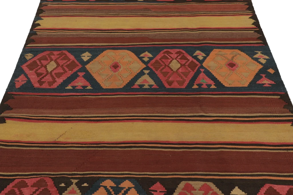 Vintage Shahsavan Dashte Moghan Geometric Kilim