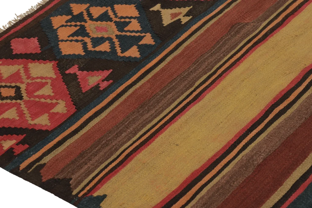 Vintage Shahsavan Dashte Moghan Geometric Kilim