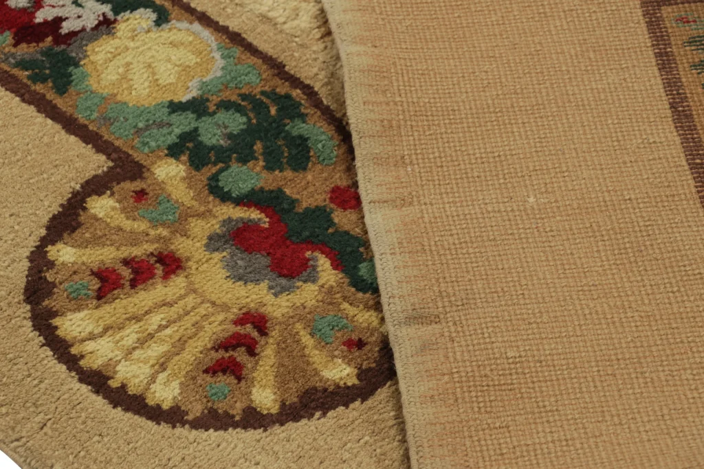 French Art Deco Floral Rug