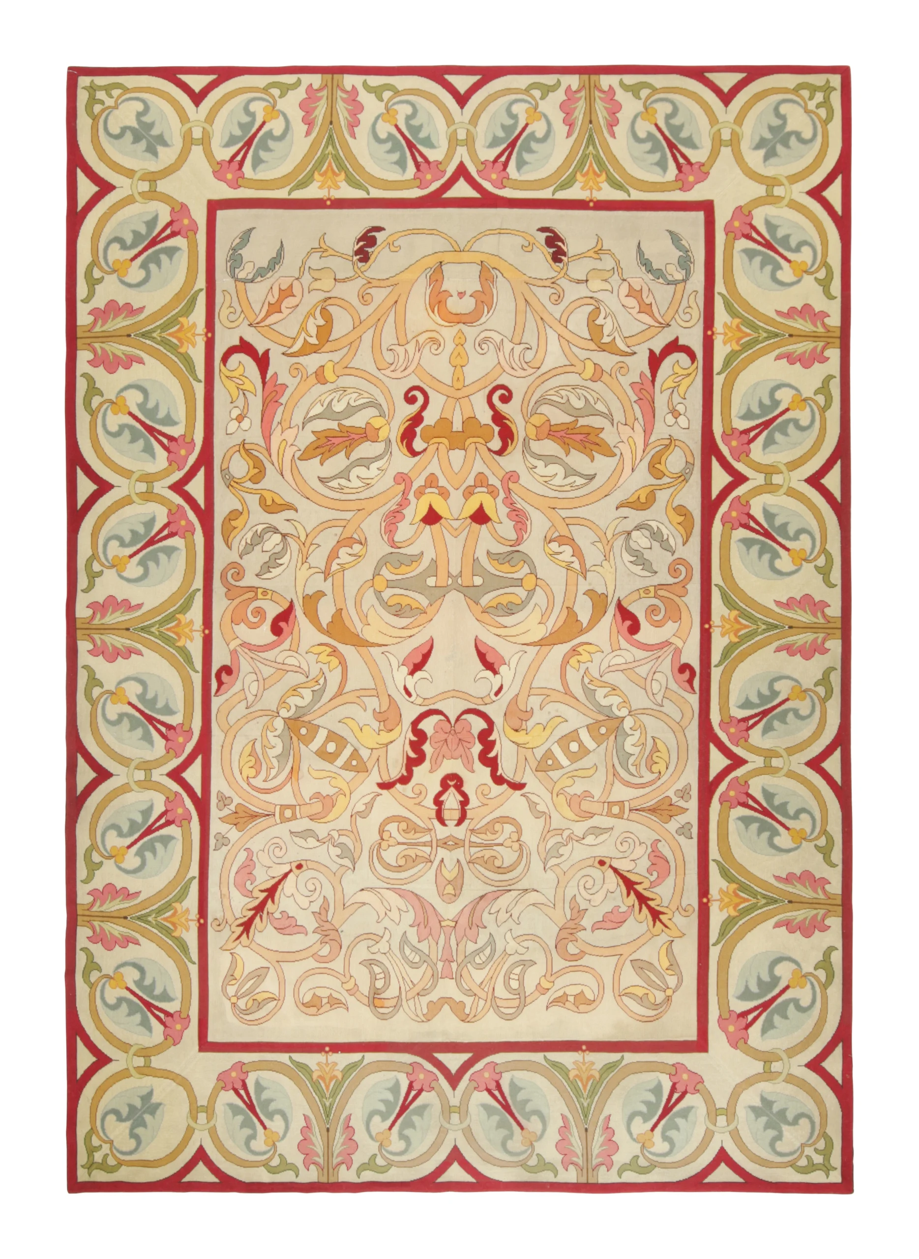 Antique Portuguese Needlepoint Rug