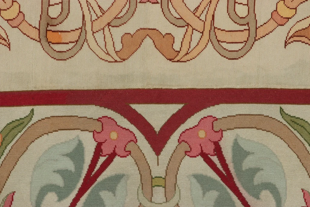 Antique Portuguese Needlepoint Rug