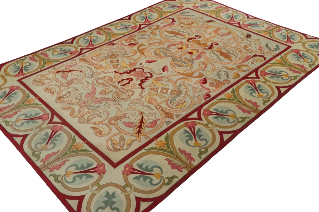 Antique Portuguese Needlepoint Rug