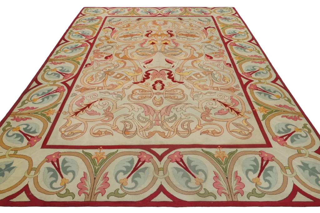 Antique Portuguese Needlepoint Rug