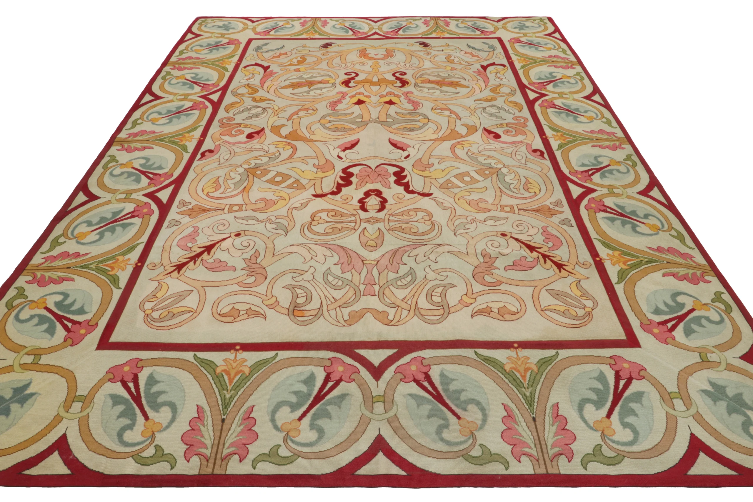 Antique Portuguese Needlepoint Rug