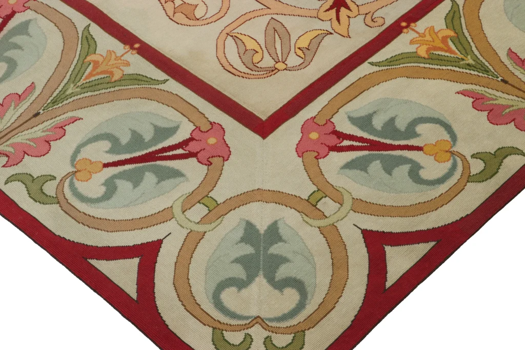 Antique Portuguese Needlepoint Rug