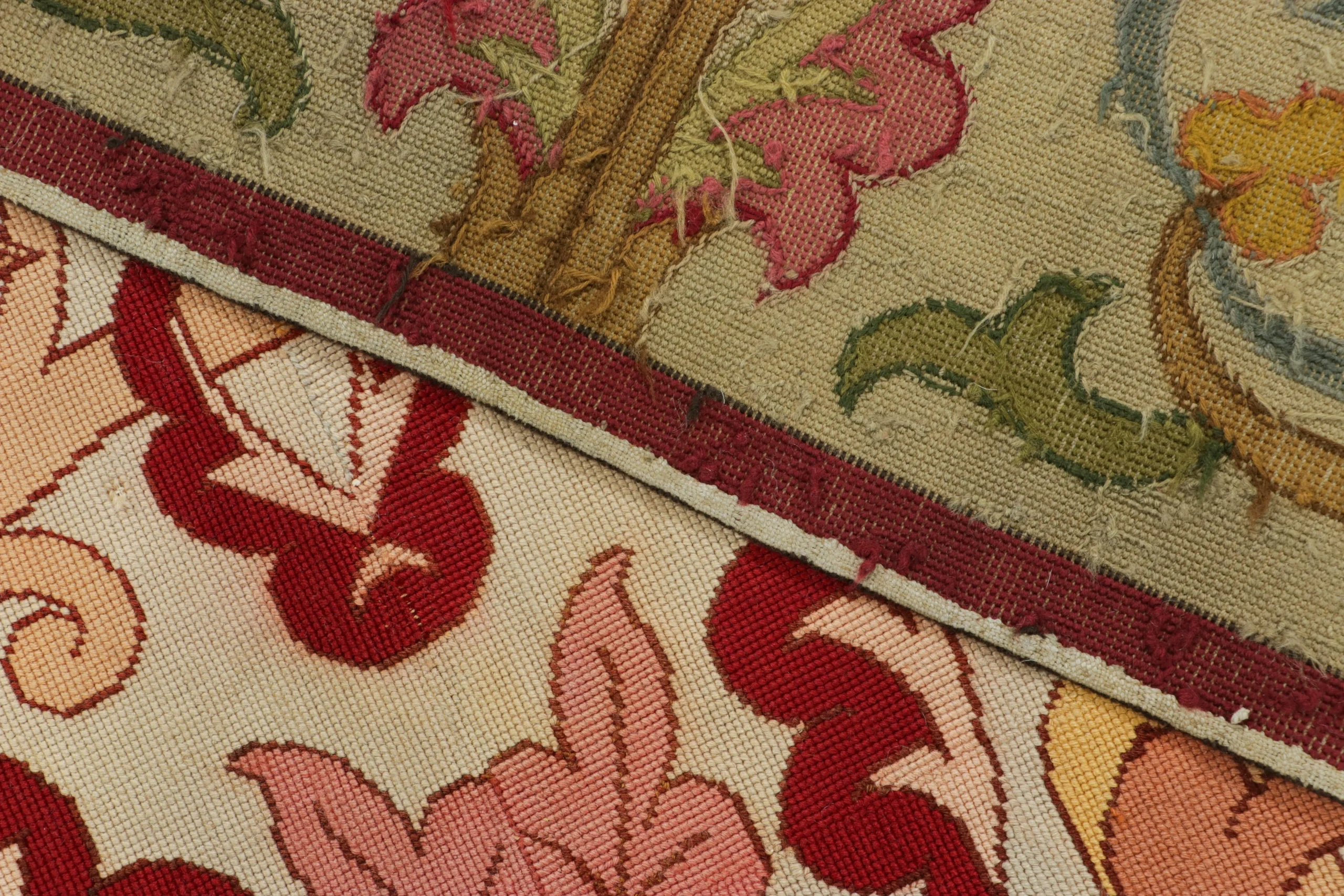 Antique Portuguese Needlepoint Rug