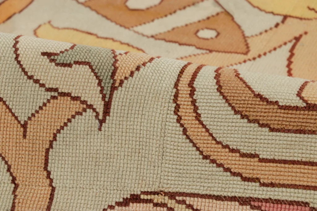 Antique Portuguese Needlepoint Rug