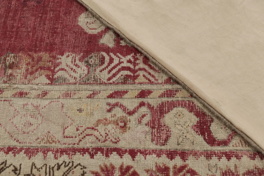 Antique Ghiordes Floral Rug