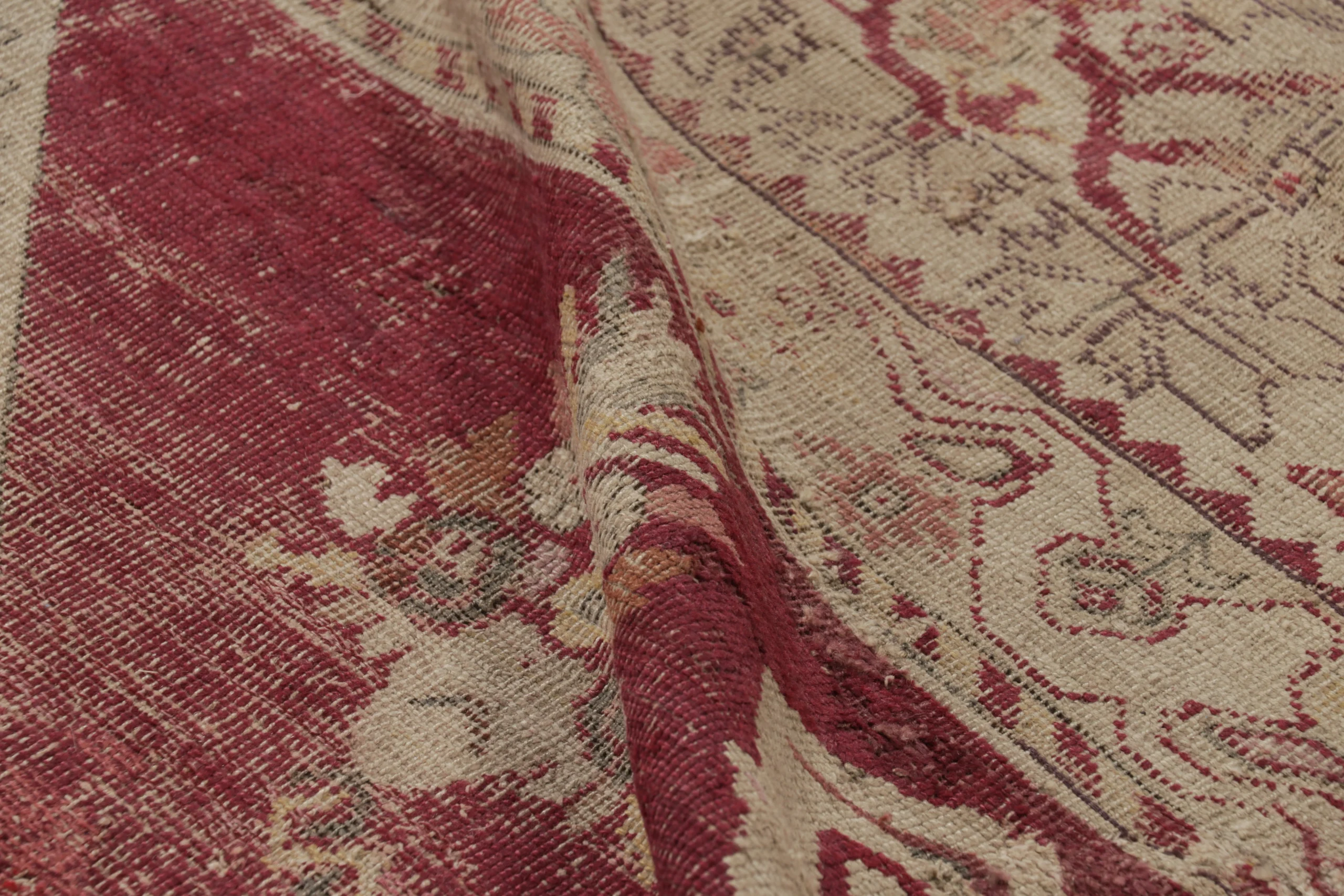 Antique Ghiordes Floral Rug