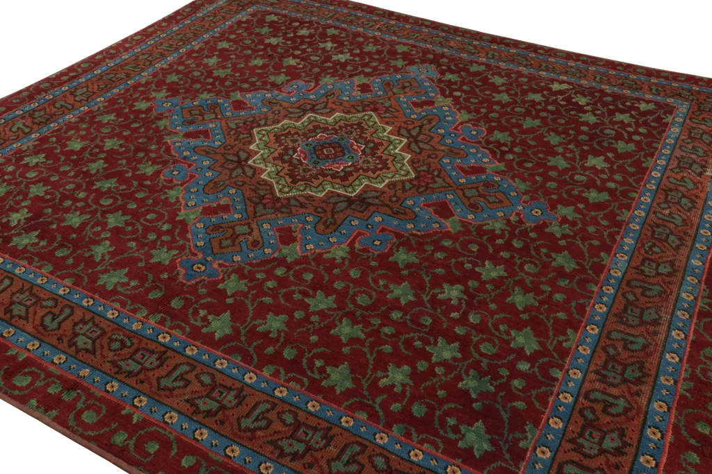 European Axminster Rug with Floral Patterns