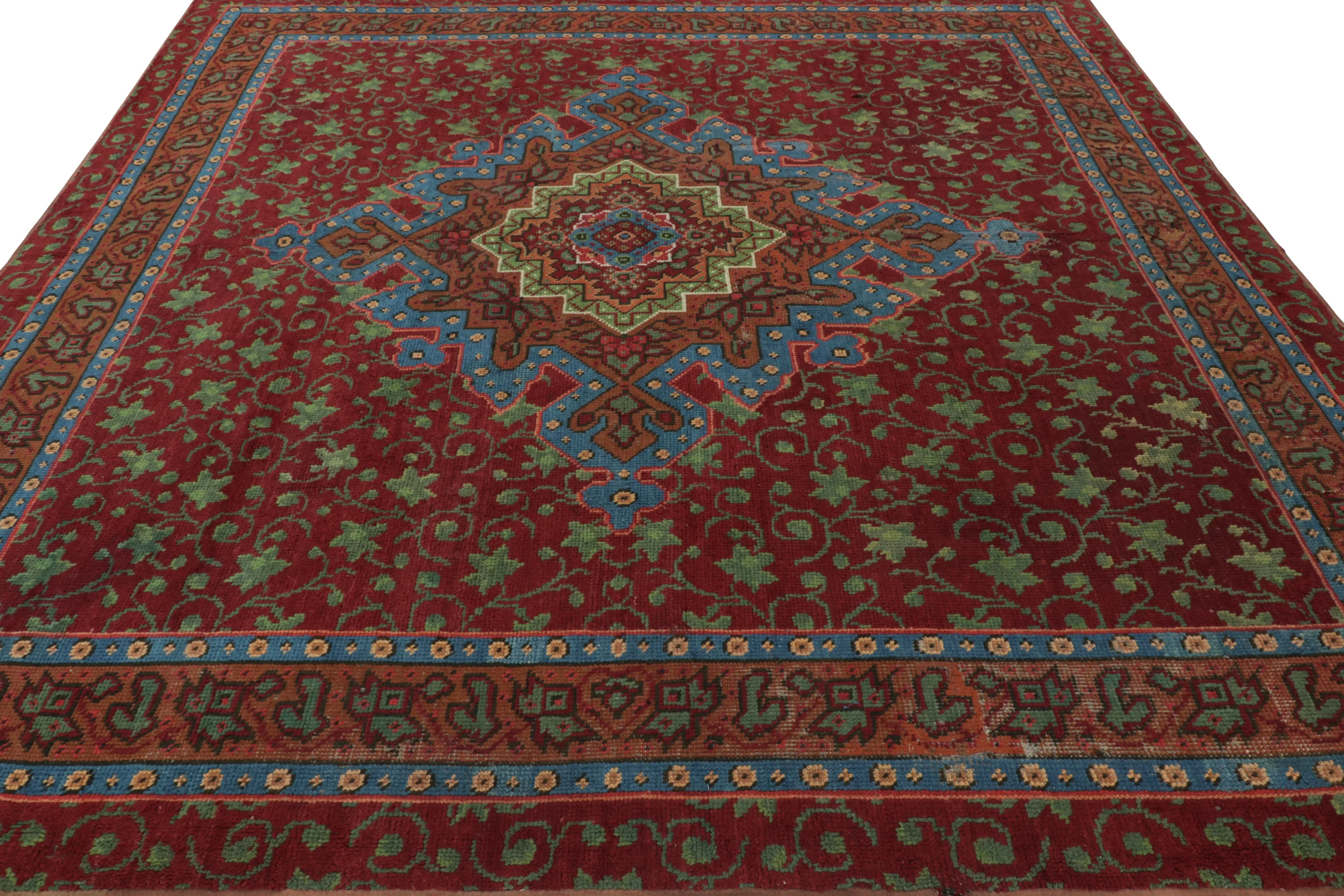European Axminster Rug with Floral Patterns