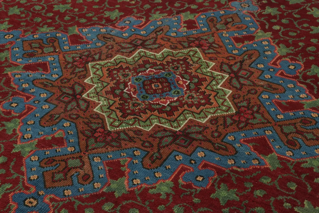 European Axminster Rug with Floral Patterns