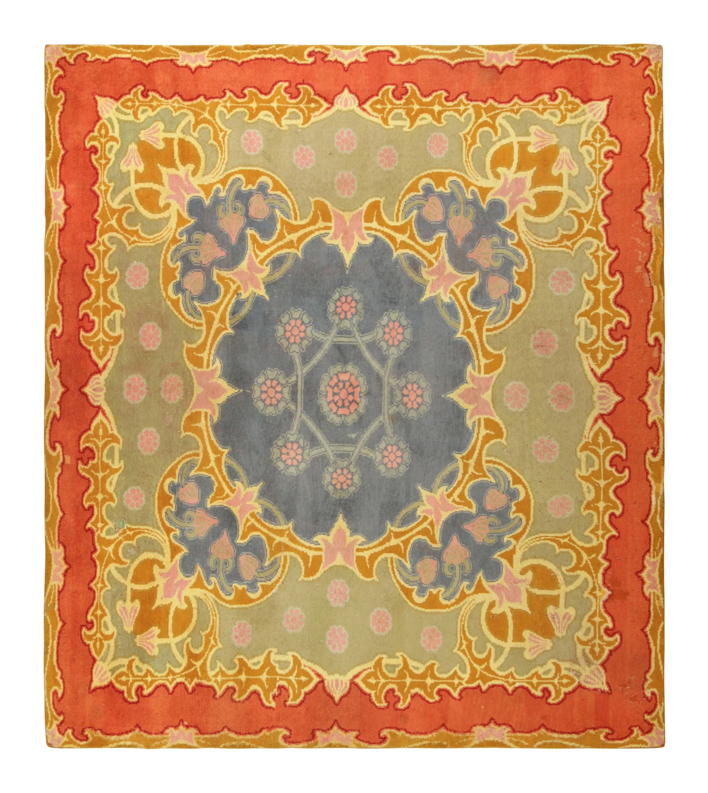 Oversized Antique Art Nouveau Rug