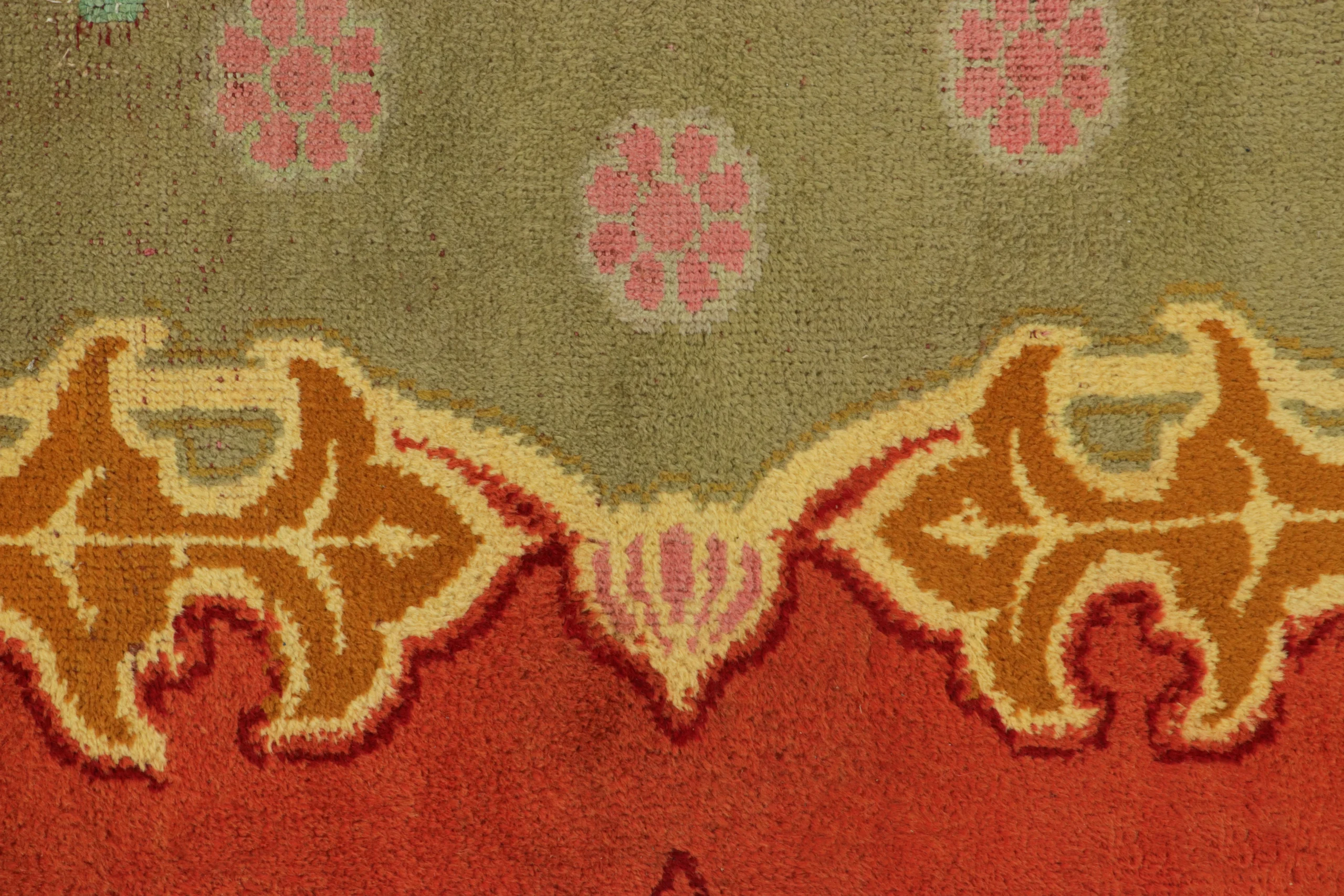 Oversized Antique Art Nouveau Rug