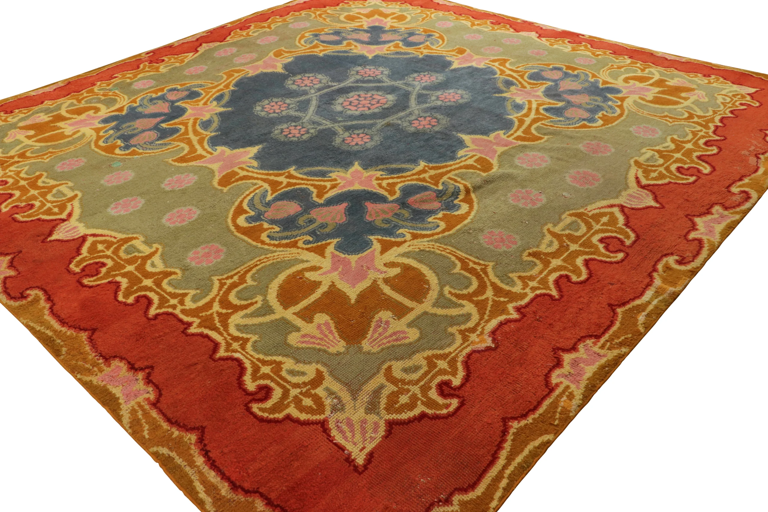 Oversized Antique Art Nouveau Rug