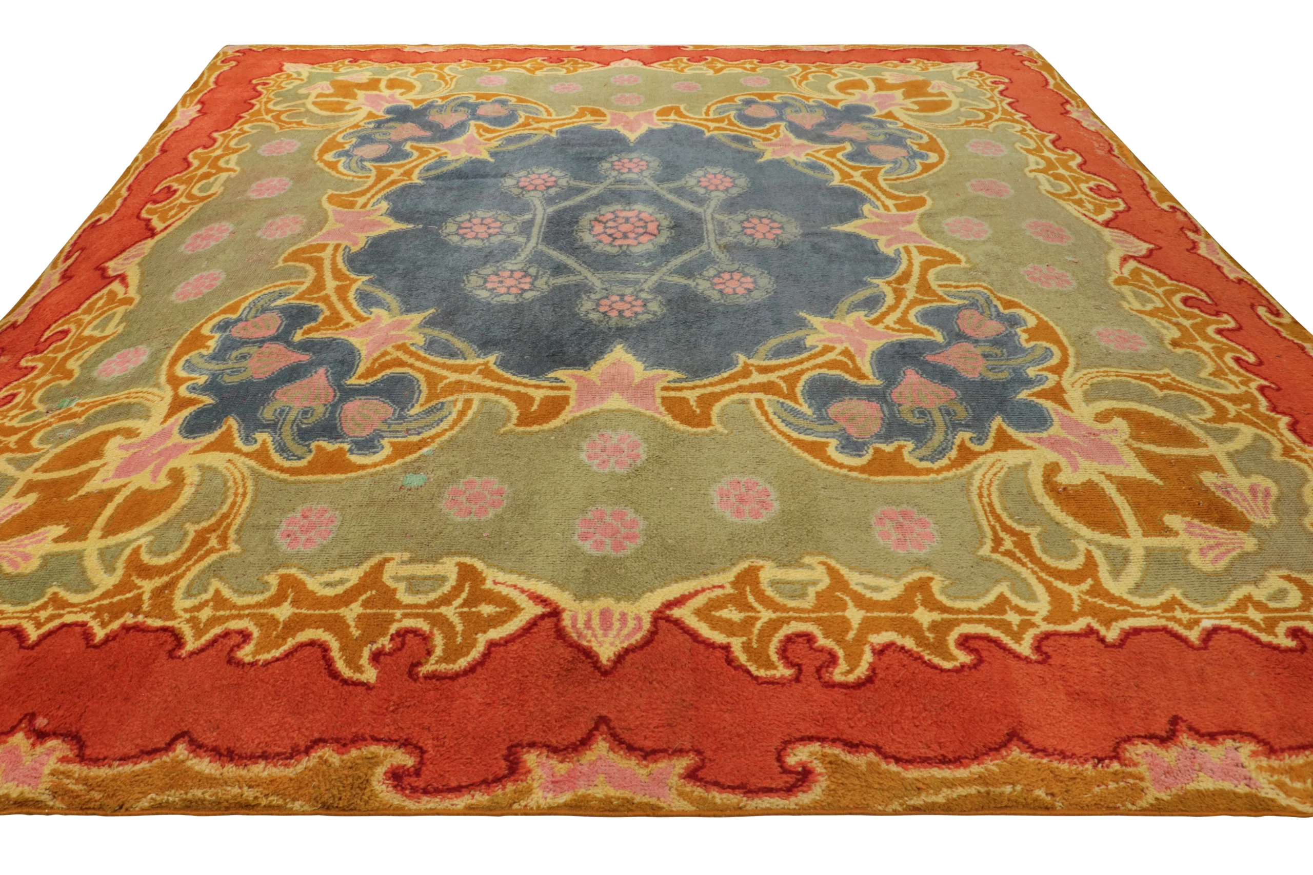Oversized Antique Art Nouveau Rug