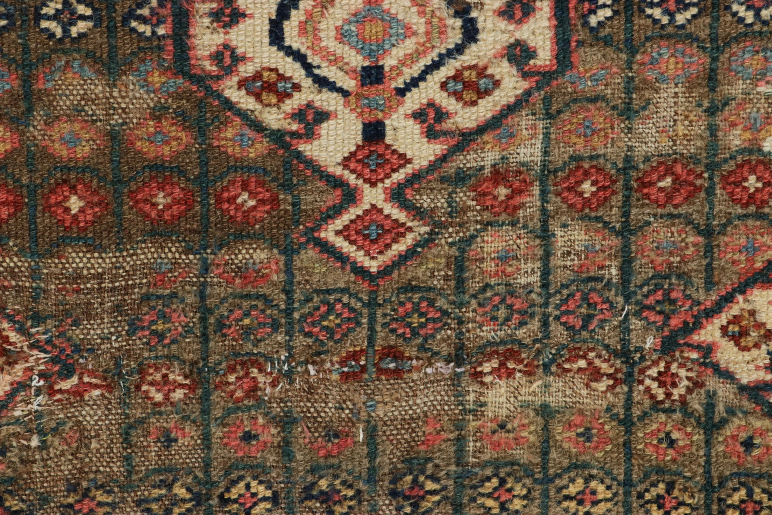 Antique Persian Sarab Medallion Runner Rug