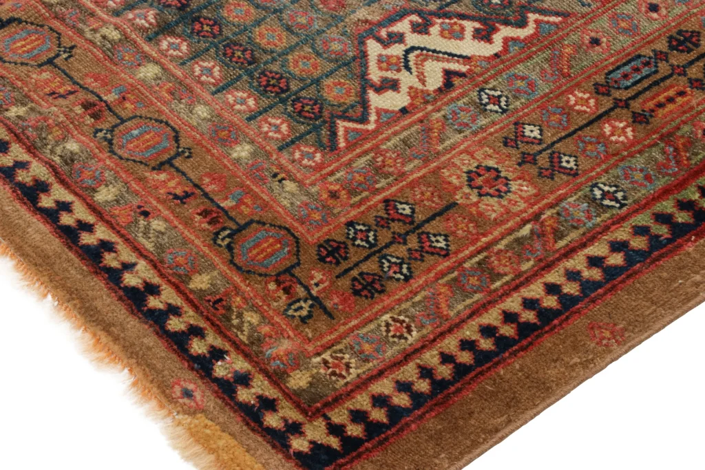 Antique Persian Sarab Medallion Runner Rug