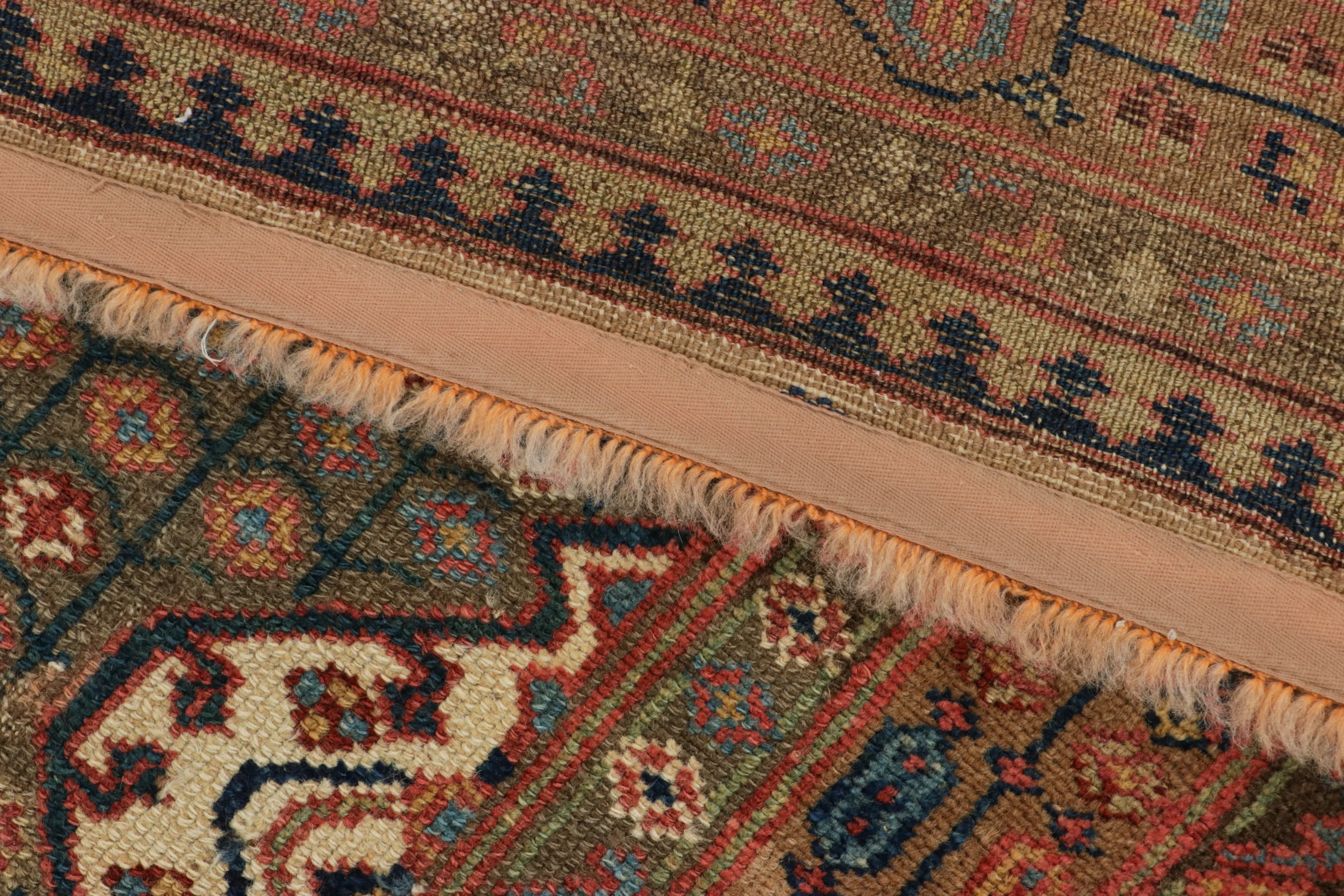 Antique Persian Sarab Medallion Runner Rug