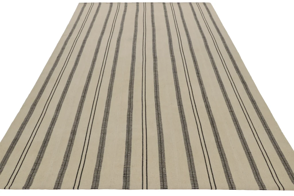 Vintage Kurd Bidjar Striped Kilim